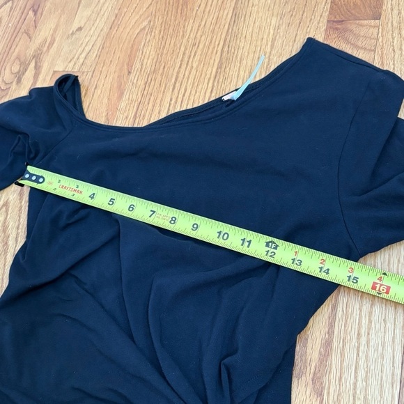 FREE PEOPLE Frankie Draped Asymmetrical Fitted Mini Dress Medium - Picture 12 of 15